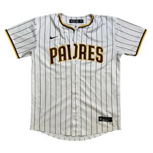 SAN DIEGO PADRES MLB WOMENS JERSEY GIRL TATIS JR BROWN PINSTRIPE 23
